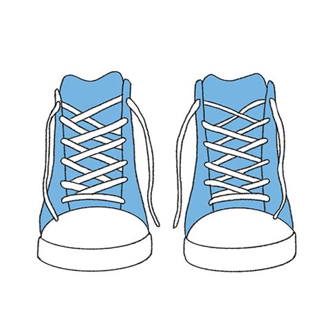 drawing shoes from the front